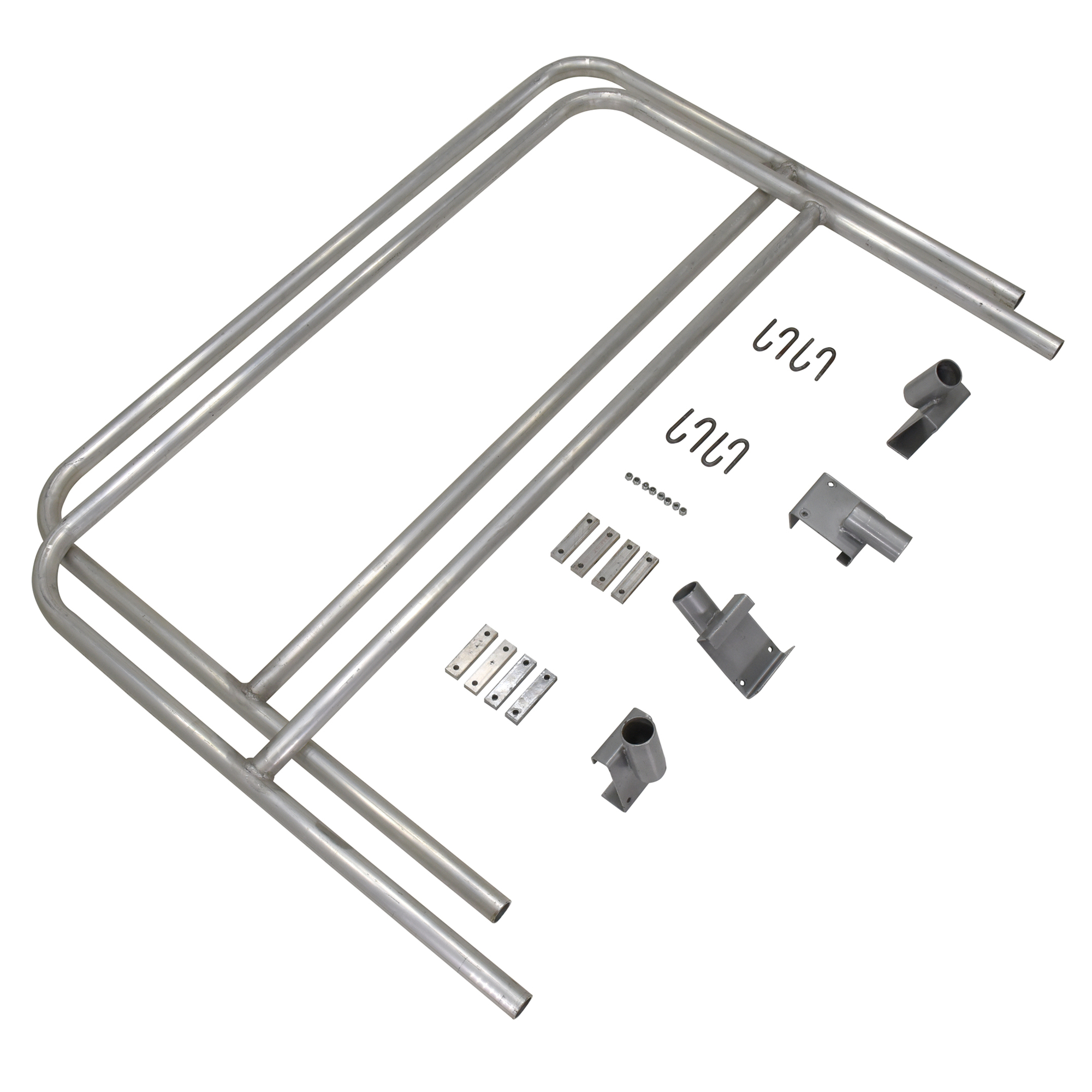 Vestil Aluminum Walk Ramp Handrail - 10ft., Bolt-On, Model# AWR-HR-10-RF